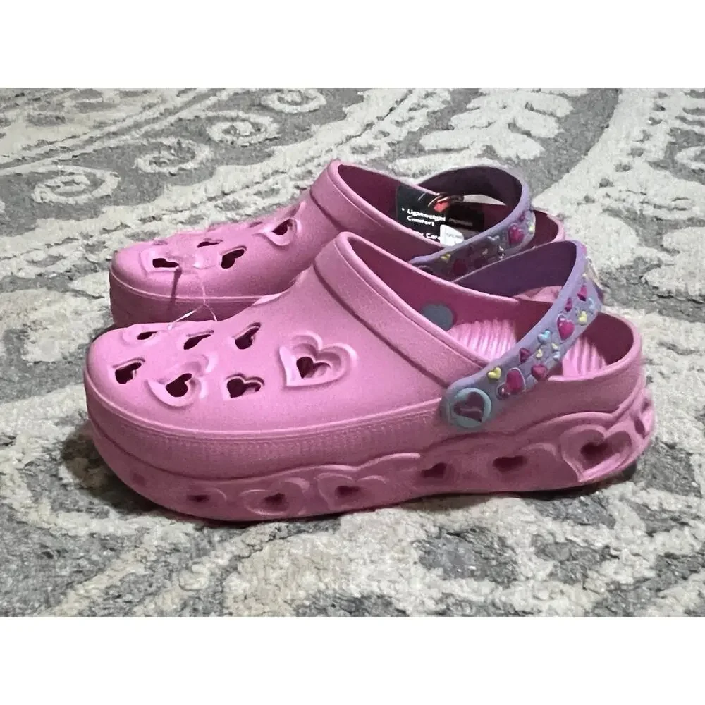 NEW❤️Sketcher LIGHT HEARTED-UNICORNS & SUNS Clog Shoes sz3